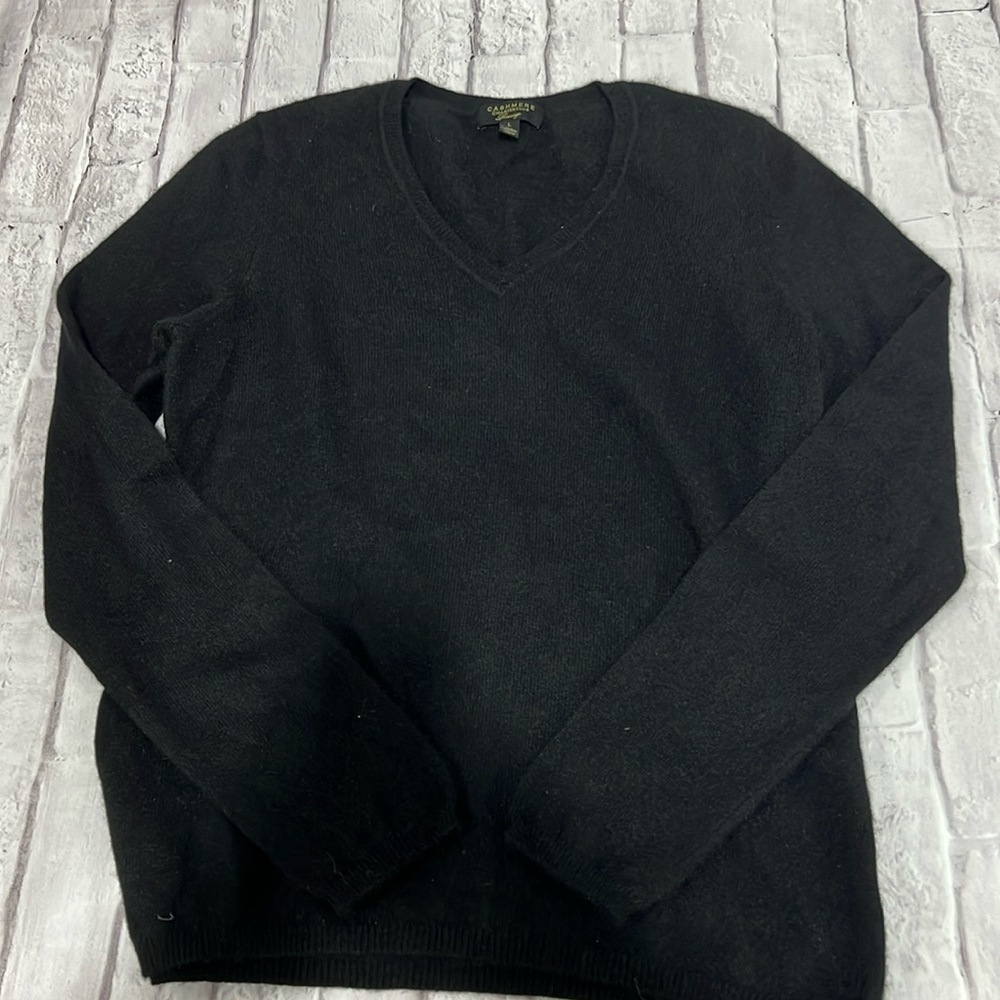 Black size Large Charter Club Cashmere Sweater